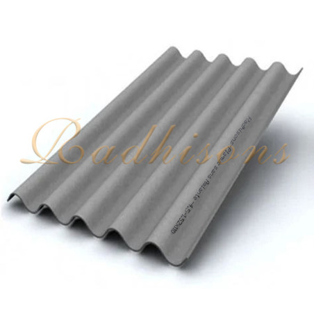 Tuile en Fibrociment 1520x920x5,00mm (sans amiante) gris